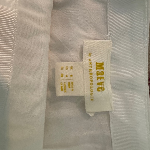 Anthropologie Maeve Blue & White Godet Maxi Skirt - size 4 - Picture 9 of 9